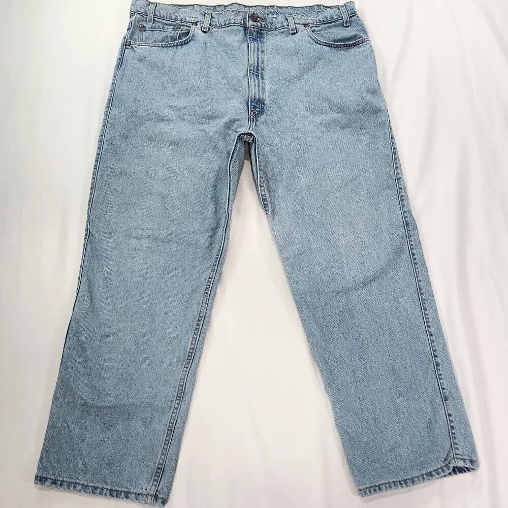 Levi's Loose Fit Denim Jean 44x30 Vintage 1998 Faded Baggy